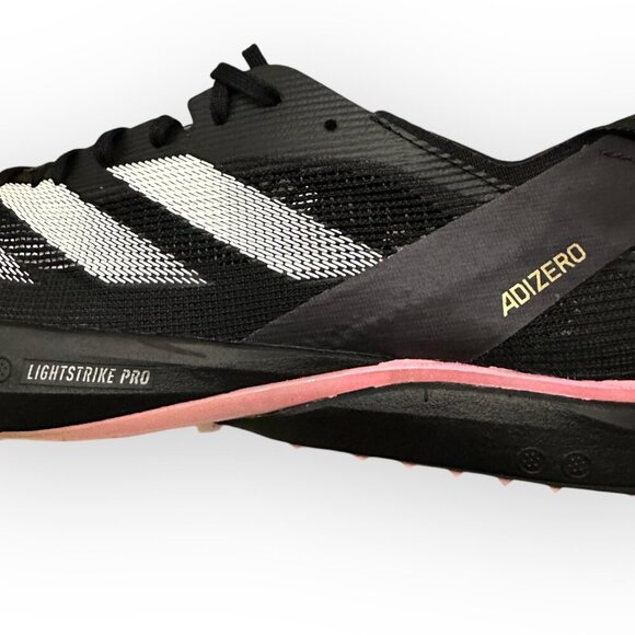 Adidas Adizero Avanti Track Field Spikes Black White Style IG9910 Size Mens 10 - Picture 3 of 15